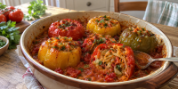 Домашние перцы с овощами в томате исчезают со стола быстрее гарнира